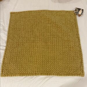 Textured yellow Throw pillow cover